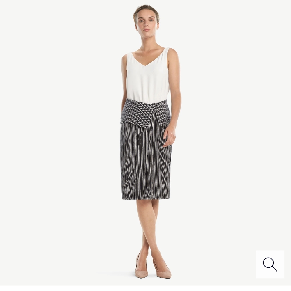 MM Lafleur Montgomery striped foldover wai…